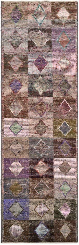 Detail image of 4' 6 x 14' 5 Hand Knotted Moroccan Wool Runner Rug