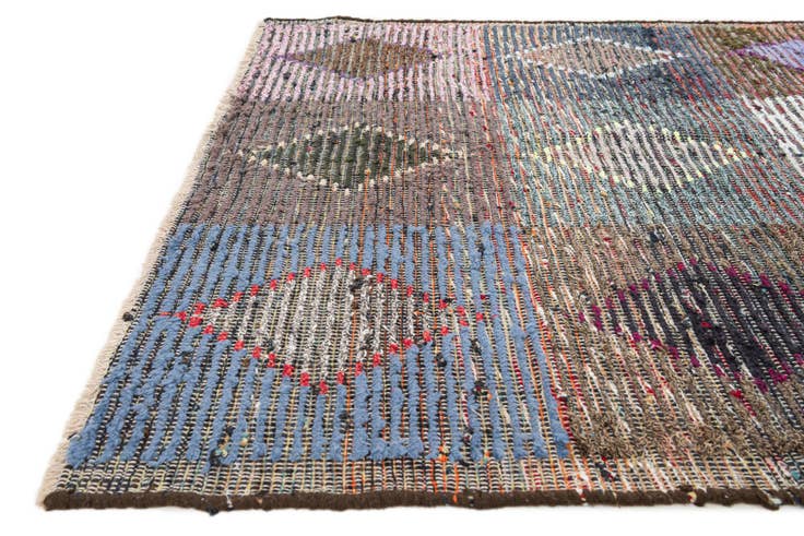 Detail image of 4' 5 x 15' 6 Hand Knotted Moroccan Wool Runner Rug