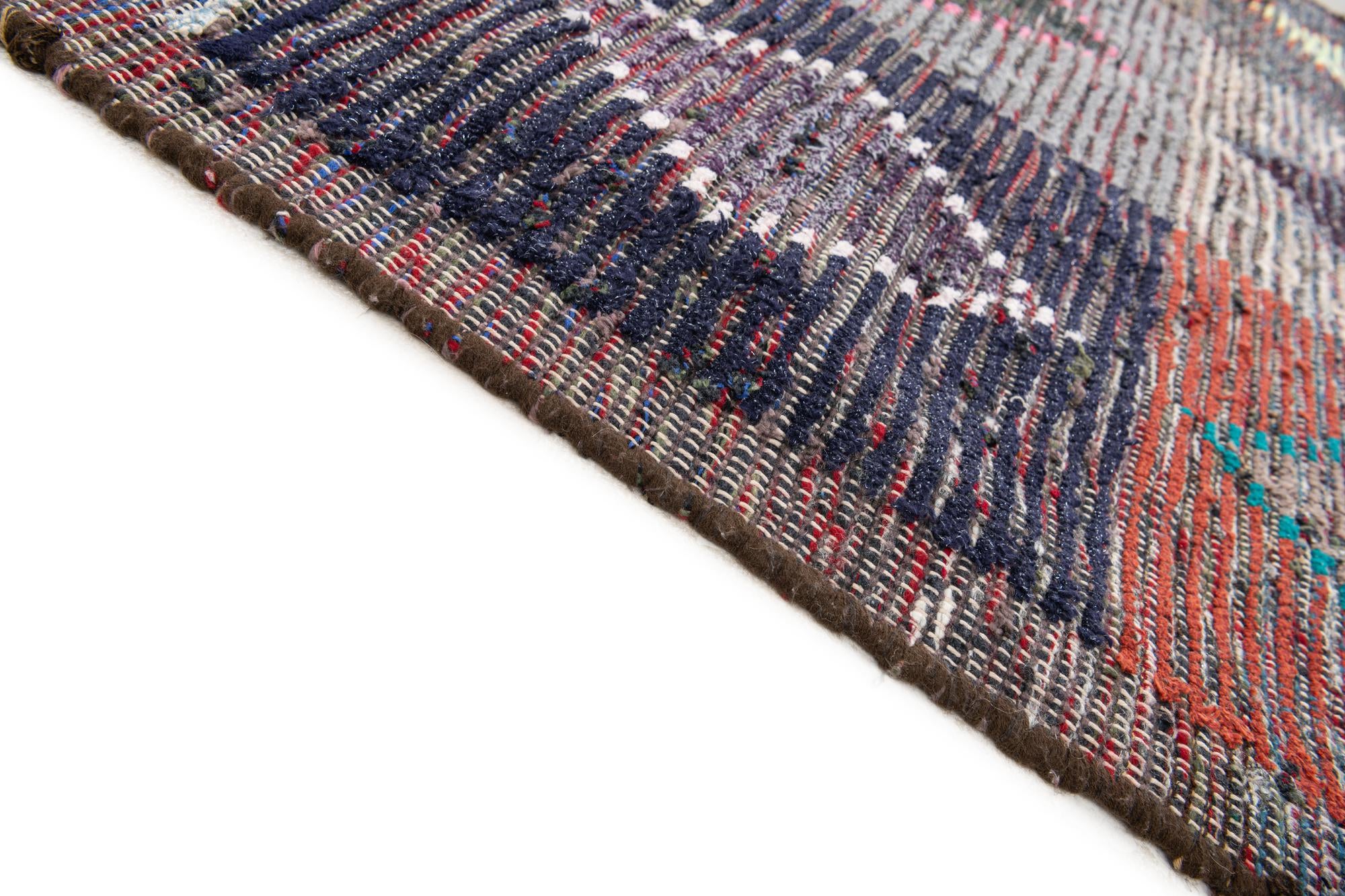 4' 5 x 15' 6 Hand Knotted Moroccan Wool Runner Rug