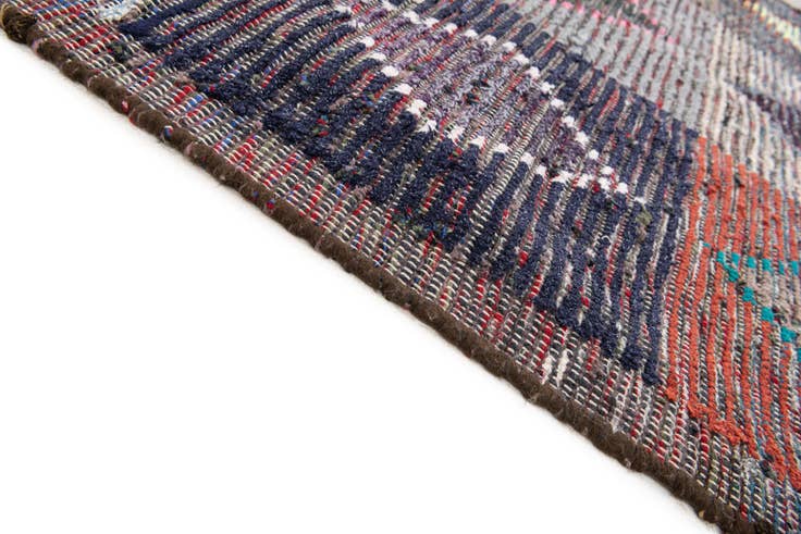 Detail image of 4' 5 x 15' 6 Hand Knotted Moroccan Wool Runner Rug
