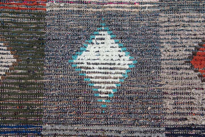 4' 5 x 15' 6 Hand Knotted Moroccan Wool Runner Rug