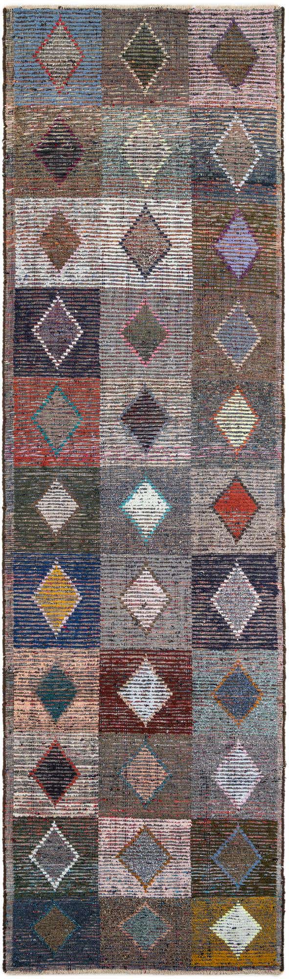 4' 5 x 15' 6 Hand Knotted Moroccan Wool Runner Rug