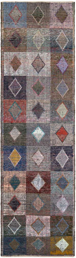 4' 5 x 15' 6 Hand Knotted Moroccan Wool Runner Rug