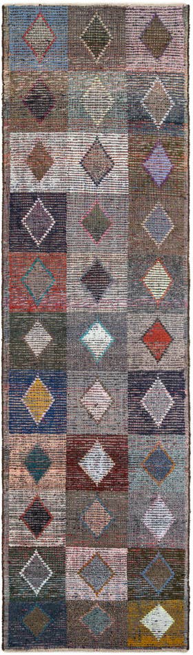 Detail image of 4' 5 x 15' 6 Hand Knotted Moroccan Wool Runner Rug