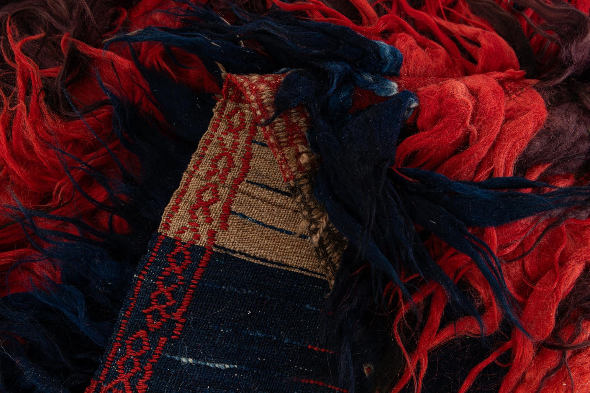 3' 10 x 12' 6 Hand Knotted Moroccan Wool Runner Rug