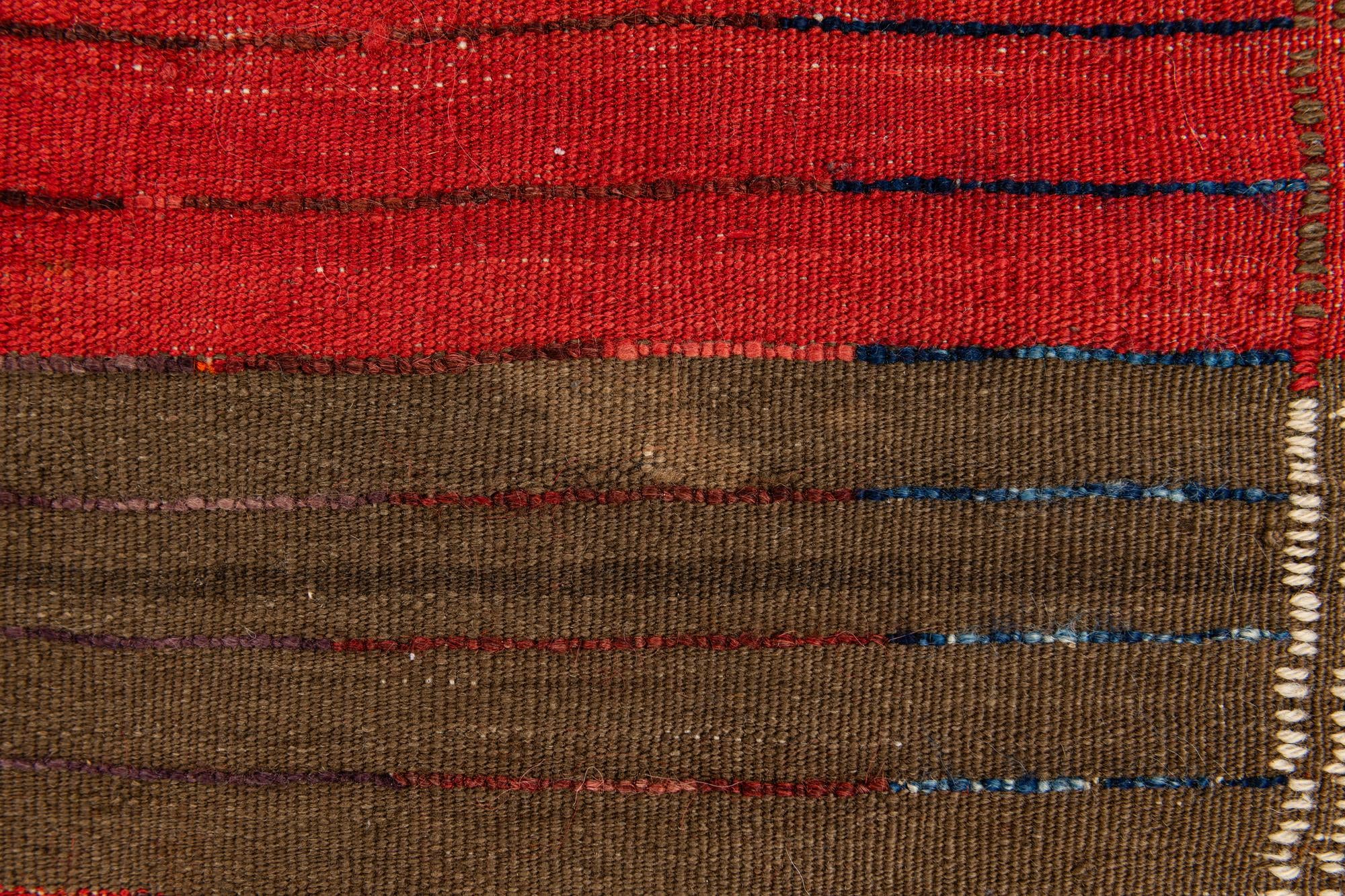 3' 10 x 12' 6 Hand Knotted Moroccan Wool Runner Rug
