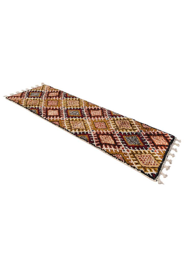 2' 8 x 8' 1 Hand Knotted Moroccan Wool Runner Rug