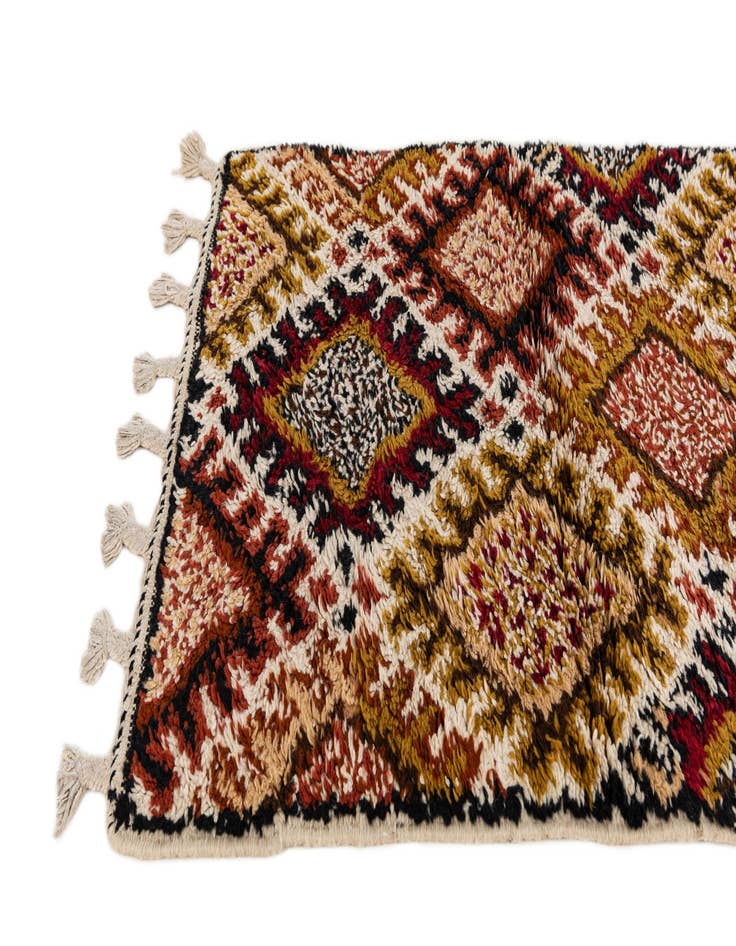 Detail image of 2' 8 x 8' 1  Hand Knotted Moroccan Wool Runner Rug