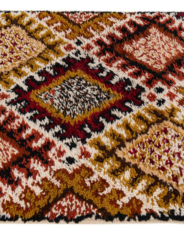 Detail image of 2' 8 x 8' 1  Hand Knotted Moroccan Wool Runner Rug