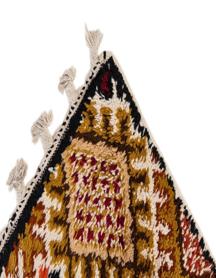 Detail image of 2' 8 x 8' 1  Hand Knotted Moroccan Wool Runner Rug