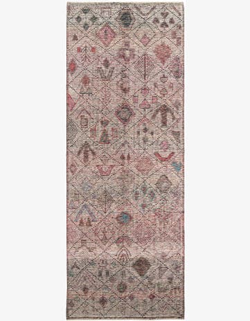 5' x 15' 3 Hand Knotted Moroccan Wool Runner Rug