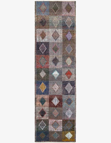 4' 5 x 15' 6 Hand Knotted Moroccan Wool Runner Rug