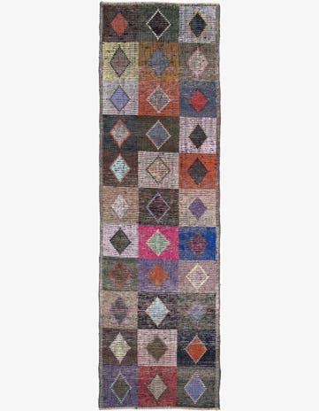 4' 5 x 14' 10 Hand Knotted Moroccan Wool Runner Rug