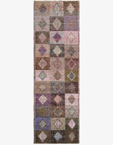 4' 6 x 14' 5 Hand Knotted Moroccan Wool Runner Rug
