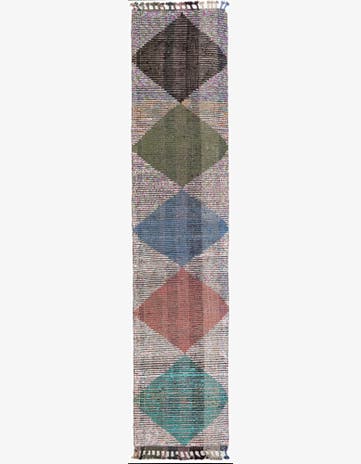 2' 6 x 12' 4 Hand Knotted Moroccan Wool Runner Rug