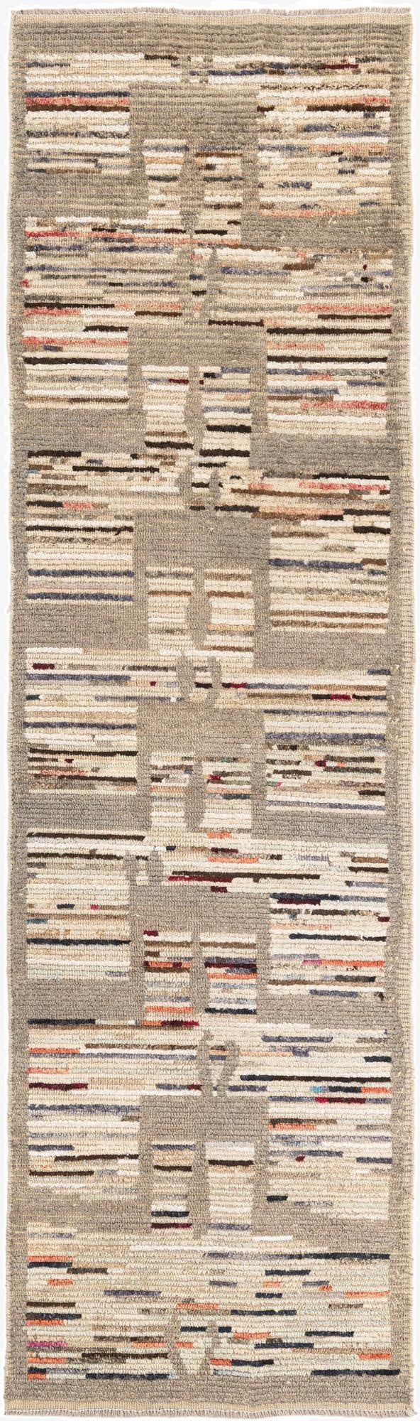 2' 10 x 9' 10  Hand Knotted Moroccan Runner Rug