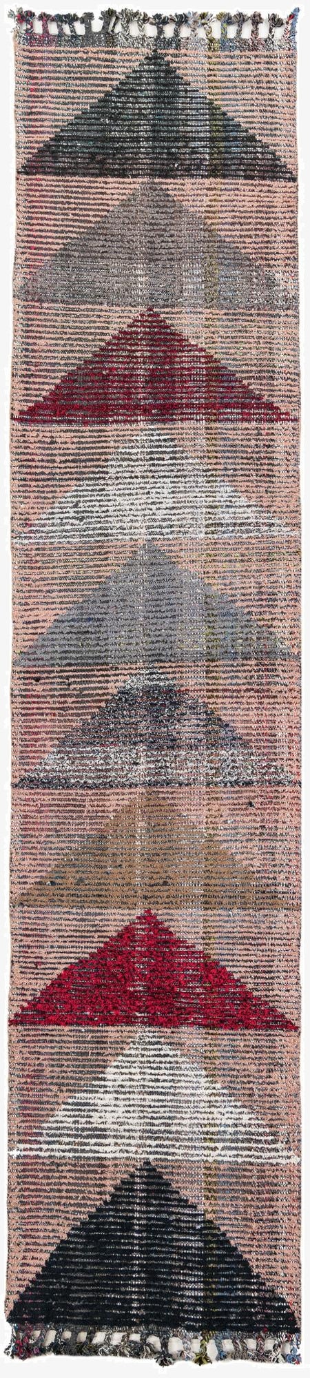 2' 8 x 11' 10  Hand Knotted Moroccan Wool Runner Rug