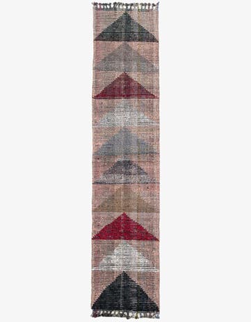 2' 8 x 11' 10 Hand Knotted Moroccan Wool Runner Rug