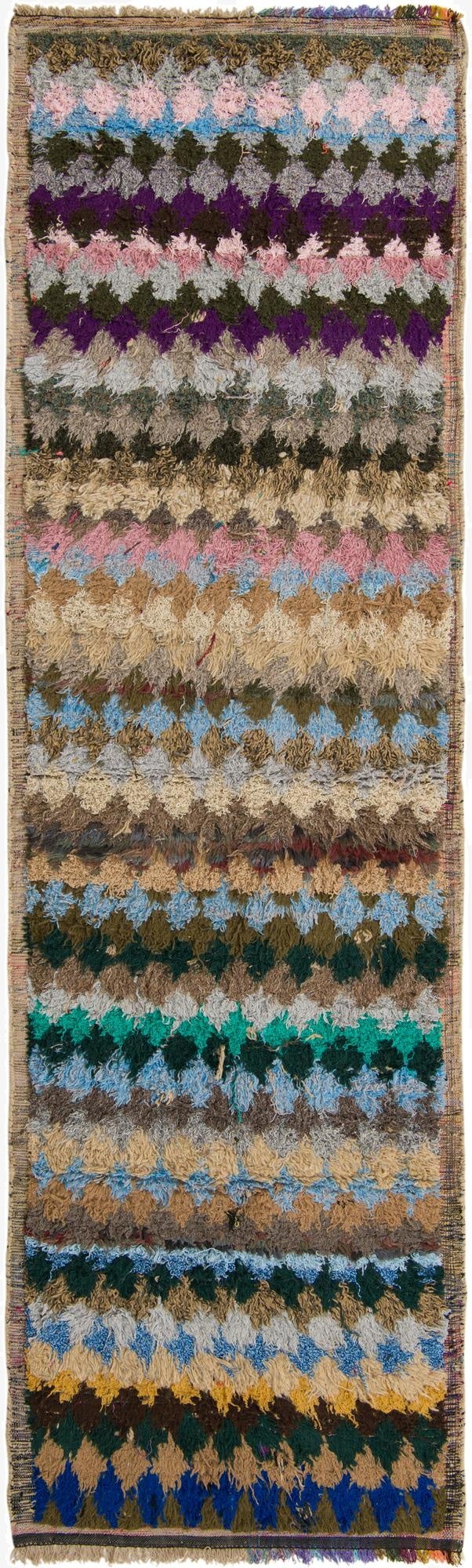 Primary image 4' 4 x 14' 9  Hand Knotted Moroccan Wool Runner Rug