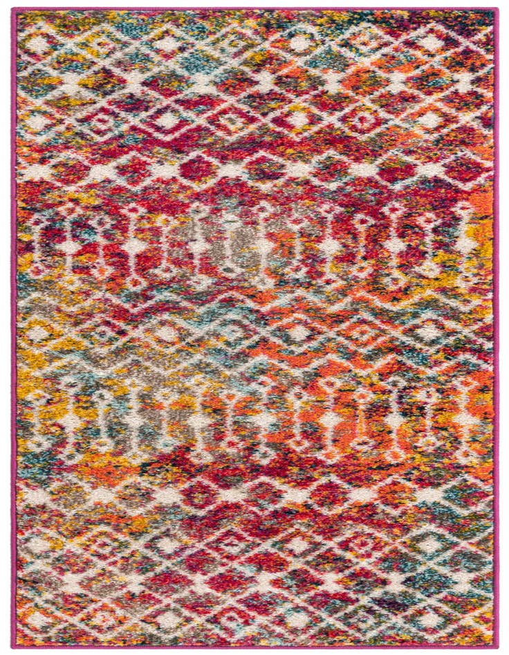 Detail image of 2' x 5' Moroccan Trellis Runner Rug