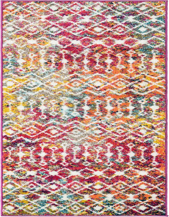 Detail image of 2' x 6' Moroccan Trellis Runner Rug