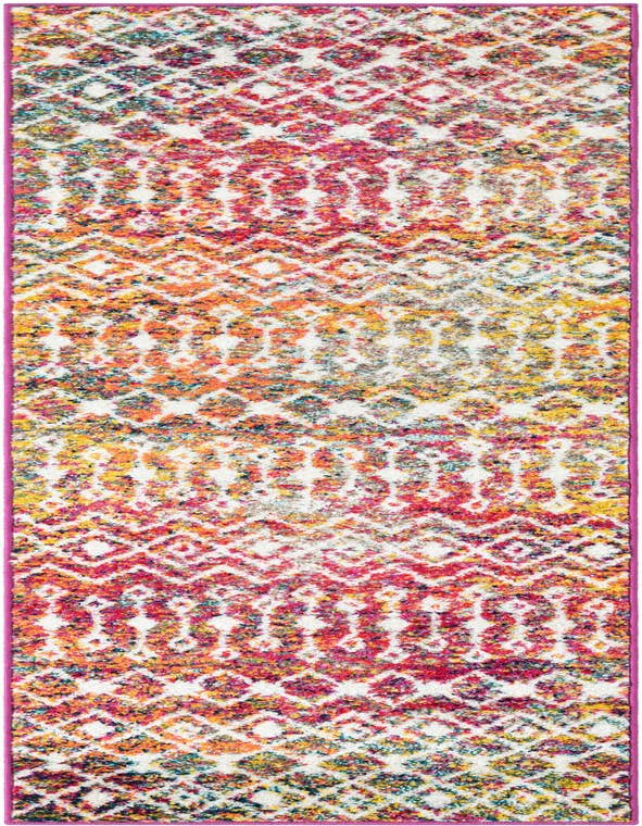 Detail image of 2' x 7' Moroccan Trellis Runner Rug