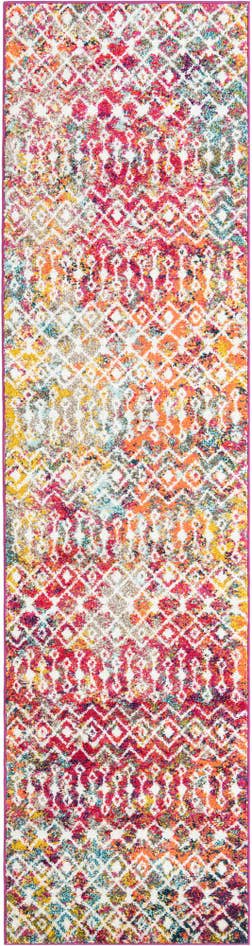 Detail image of 2' 7 x 10' Moroccan Trellis Runner Rug
