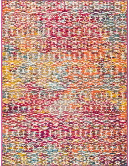 Detail image of 3' 3 x 16' 5 Moroccan Trellis Runner Rug
