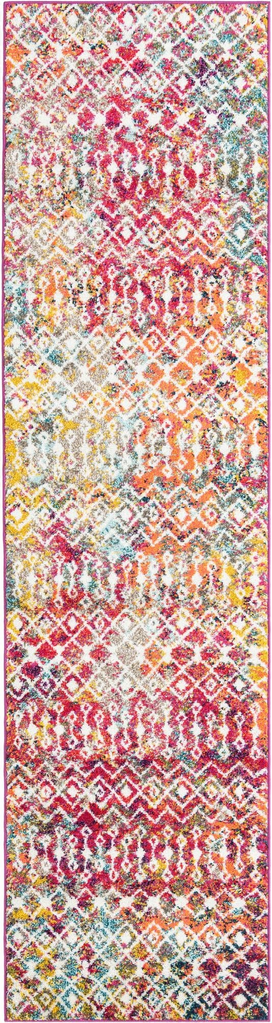 Primary image 2' 7 x 10' Moroccan Trellis Runner Rug