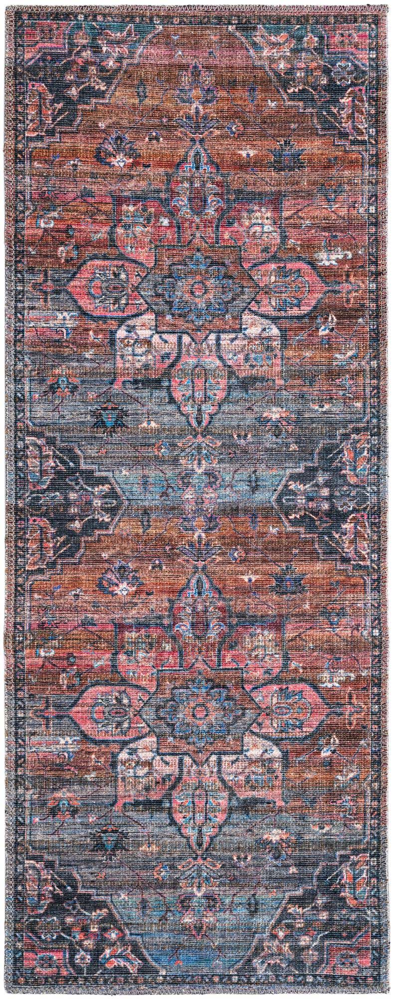 2' x 5' Washable Nostalgia Runner Rug