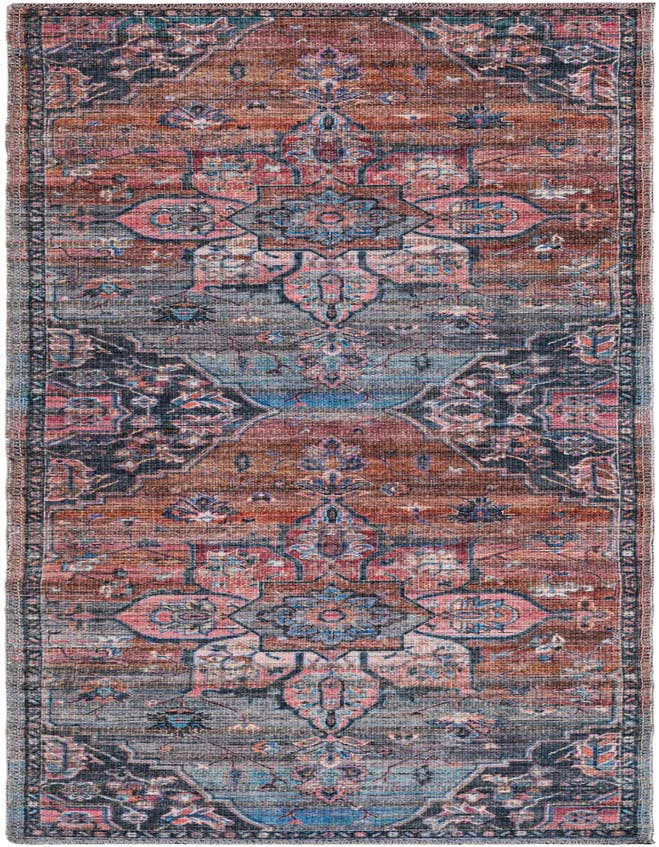 Detail image of 2' x 6' Washable Nostalgia Runner Rug