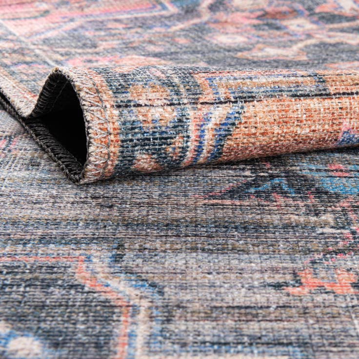 Detail image of 2' x 5' Washable Nostalgia Runner Rug