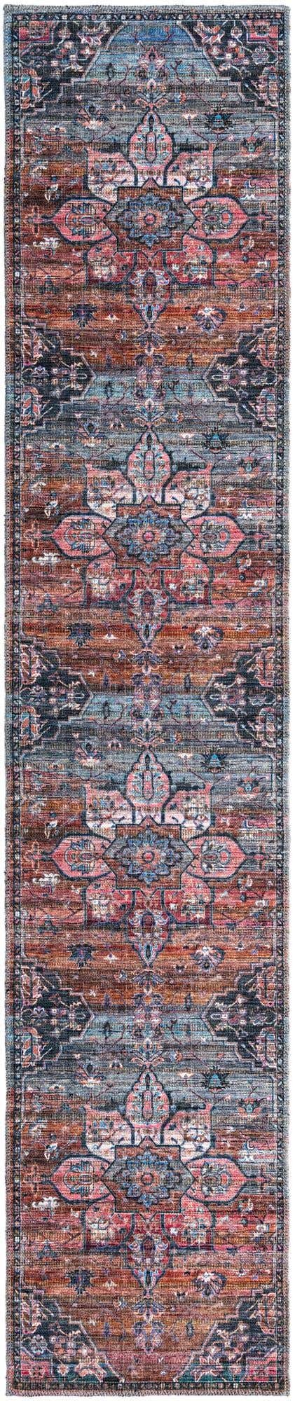 2' x 10' Washable Nostalgia Runner Rug