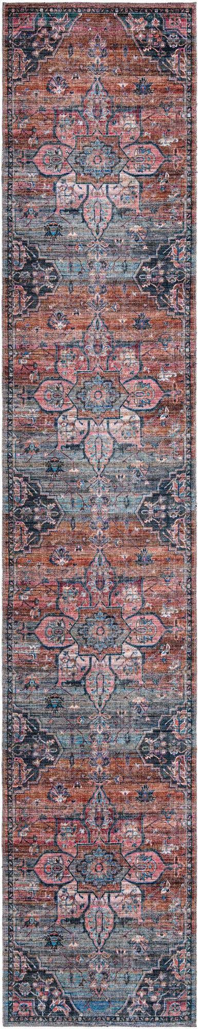 2' 7 x 14' Washable Nostalgia Runner Rug