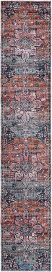 Detail image of 2' 7 x 14' Washable Nostalgia Runner Rug