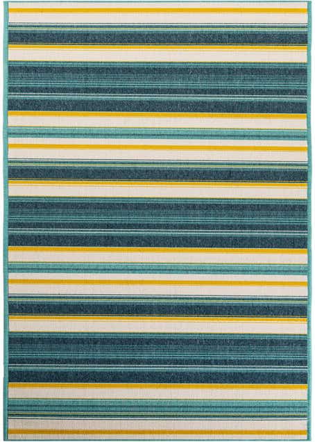 2' 7 x 12' Easy-Clean Border Indoor / Outdoor Runner Rug
