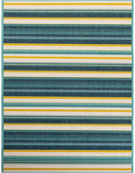 Detail image of 2' 7 x 12' Easy-Clean Border Indoor / Outdoor Runner Rug