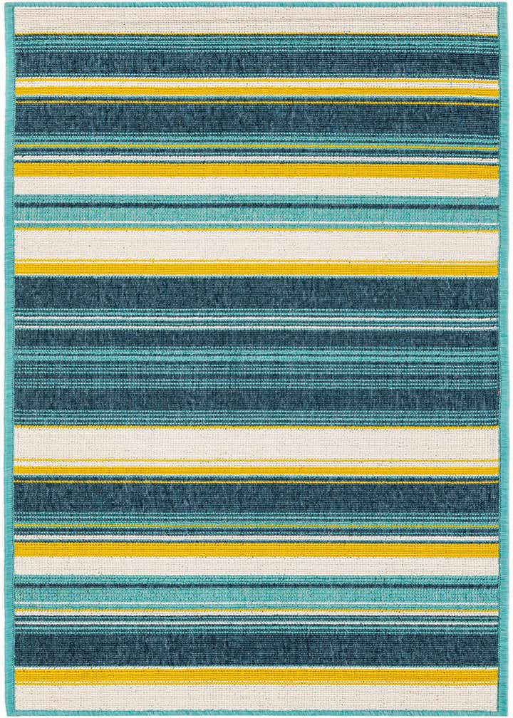 2' x 5' Easy-Clean Border Indoor / Outdoor Runner Rug
