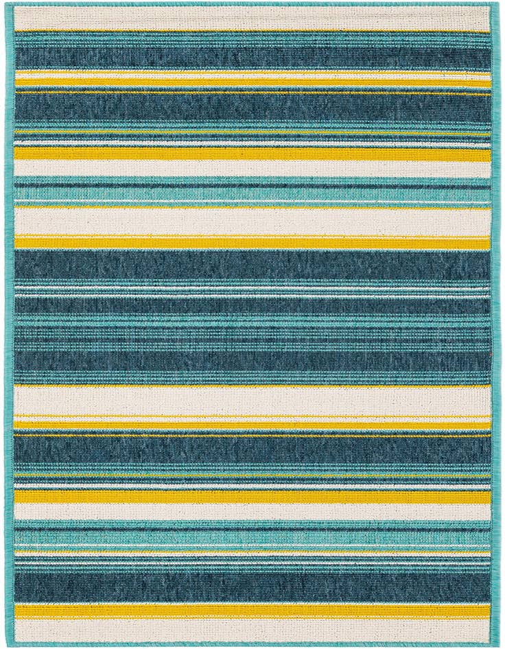 Detail image of 2' x 5' Easy-Clean Border Indoor / Outdoor Runner Rug