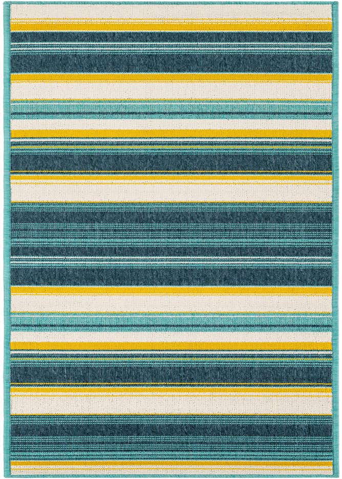 2' x 6' Easy-Clean Border Indoor / Outdoor Runner Rug