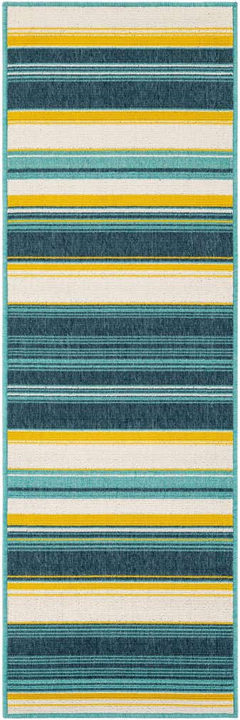 2' x 6' Easy-Clean Border Indoor / Outdoor Runner Rug