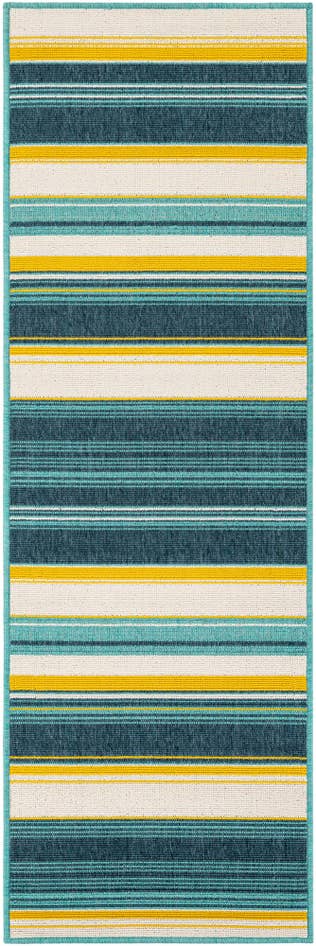 Detail image of 2' x 6' Easy-Clean Border Indoor / Outdoor Runner Rug