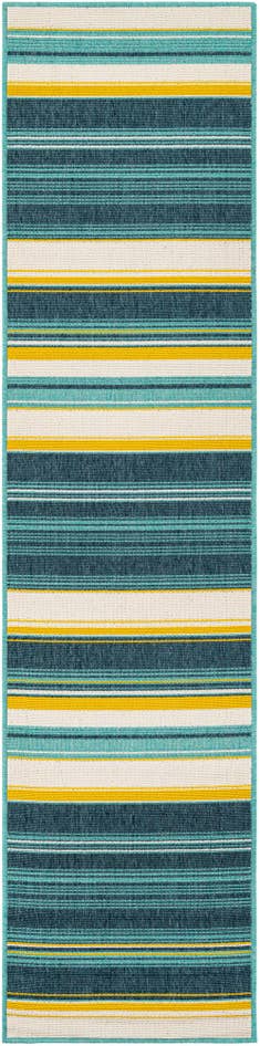 Detail image of 2' x 8' Easy-Clean Border Indoor / Outdoor Runner Rug