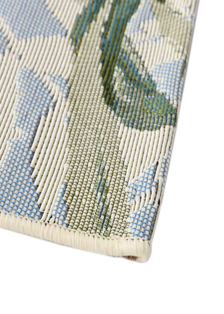 2' x 8' Easy-Clean Botanical Indoor / Outdoor Runner Rug