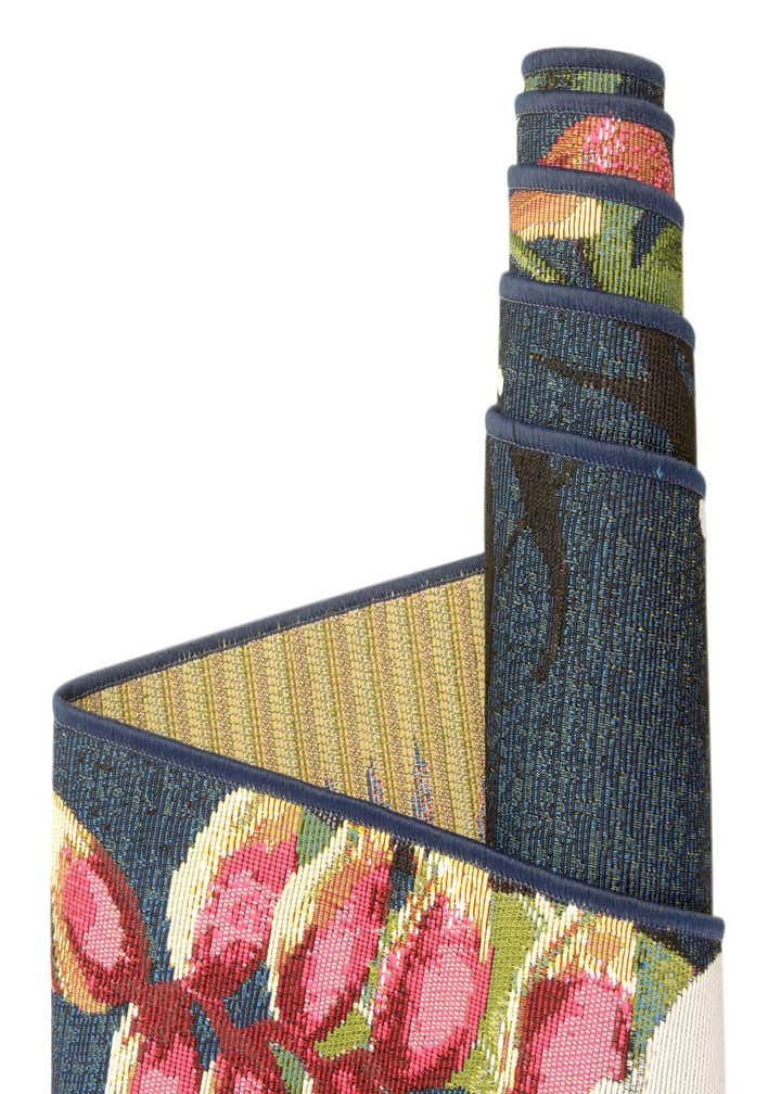 2' x 6' Easy-Clean Botanical Indoor / Outdoor Runner Rug