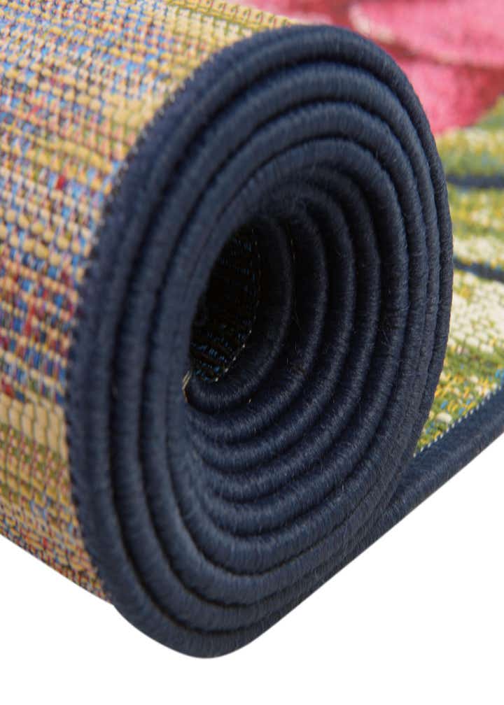 2' x 6' Easy-Clean Botanical Indoor / Outdoor Runner Rug