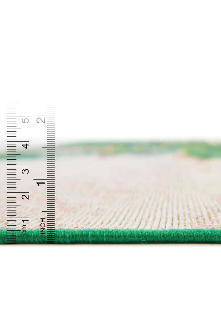 2' x 8' Easy-Clean Botanical Indoor / Outdoor Runner Rug