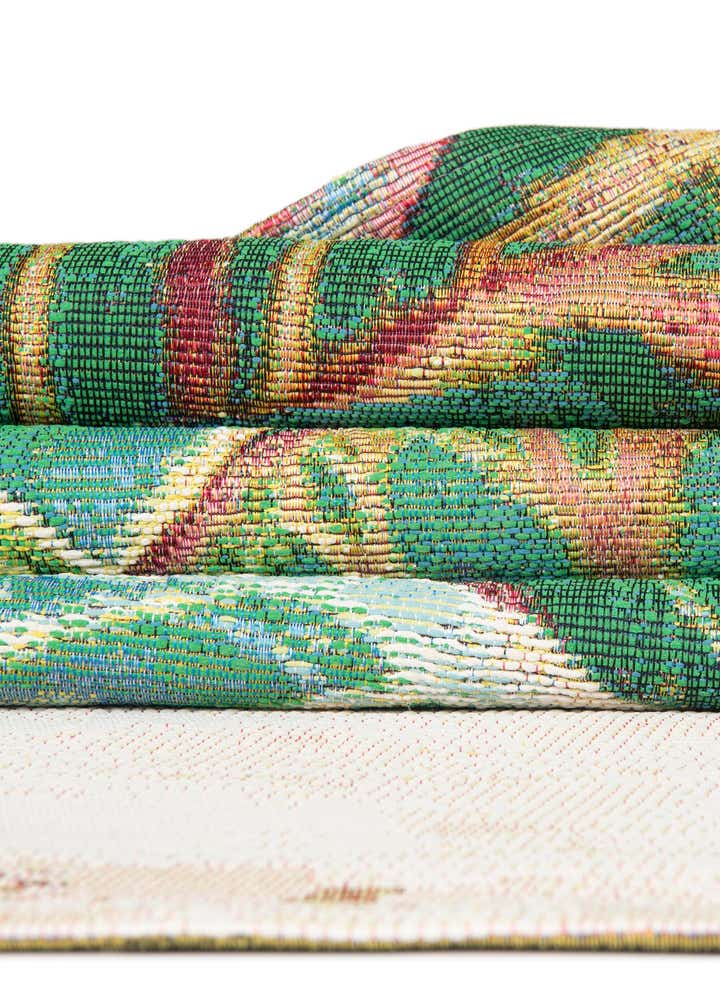 2' x 8' Easy-Clean Botanical Indoor / Outdoor Runner Rug