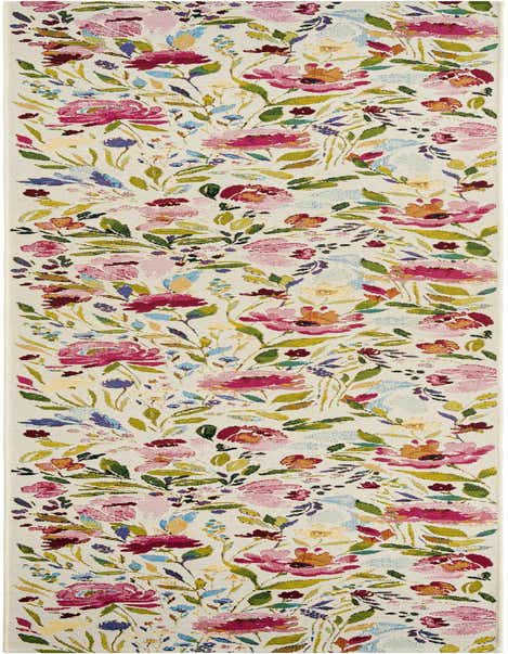 2' 7 x 12' Easy-Clean Botanical Indoor / Outdoor Runner Rug