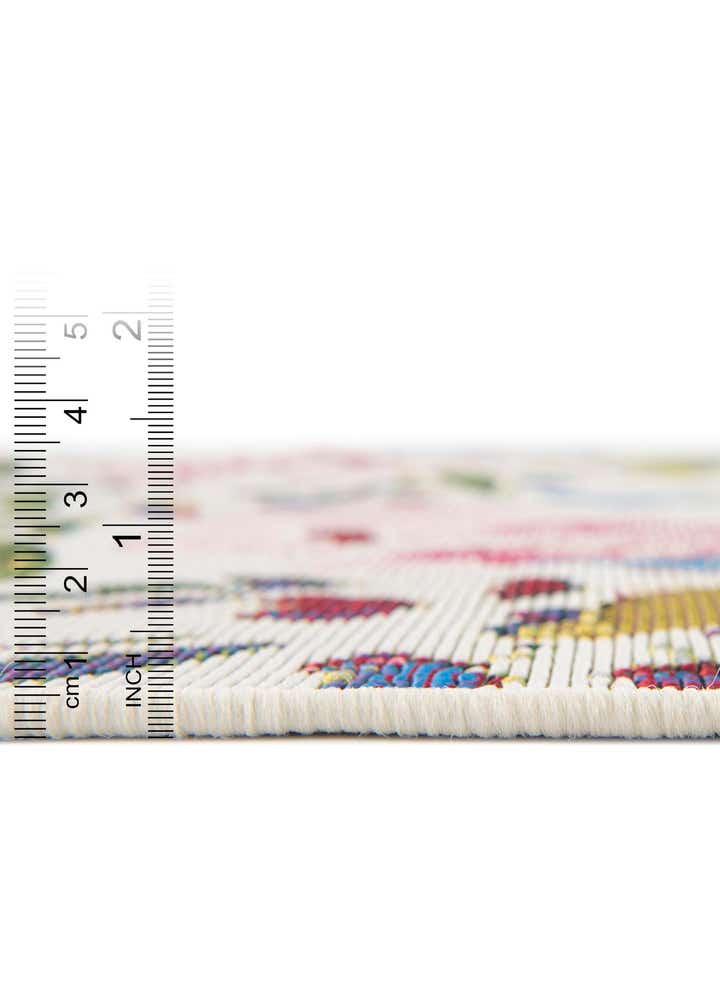 2' x 8' Easy-Clean Botanical Indoor / Outdoor Runner Rug